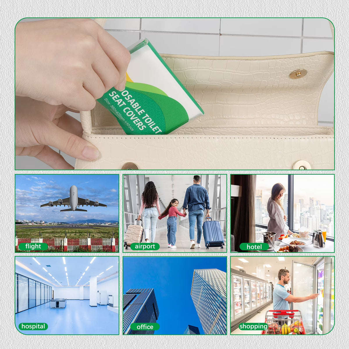 Disposable Toilet Seat Covers Sheets (10 Pcs Set)