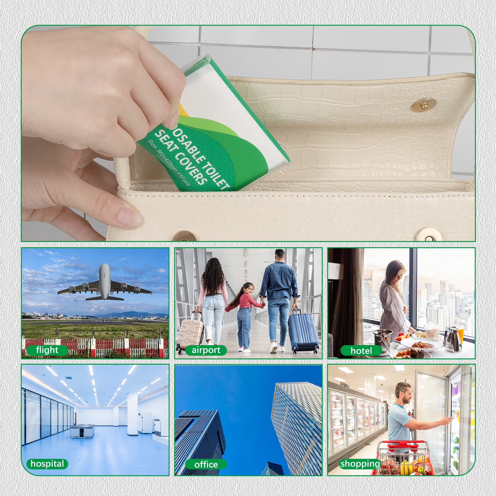 Disposable Toilet Seat Covers Sheets (10 Pcs Set)