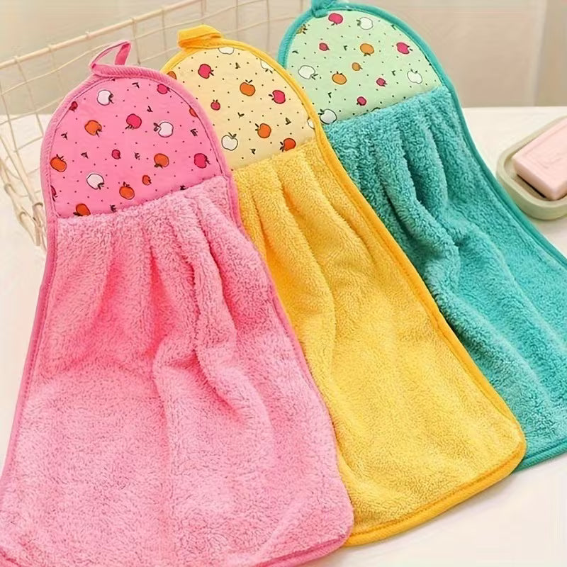 Super Absorbent Microfiber  Hanging Towel for Kitchen (2PCS)