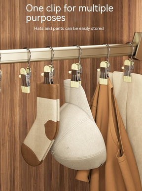 Multipurpose Hooks hanger with Clips (Pack Of 5)