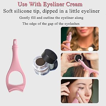 Silicon Mascara Applicator for eyeliner make up