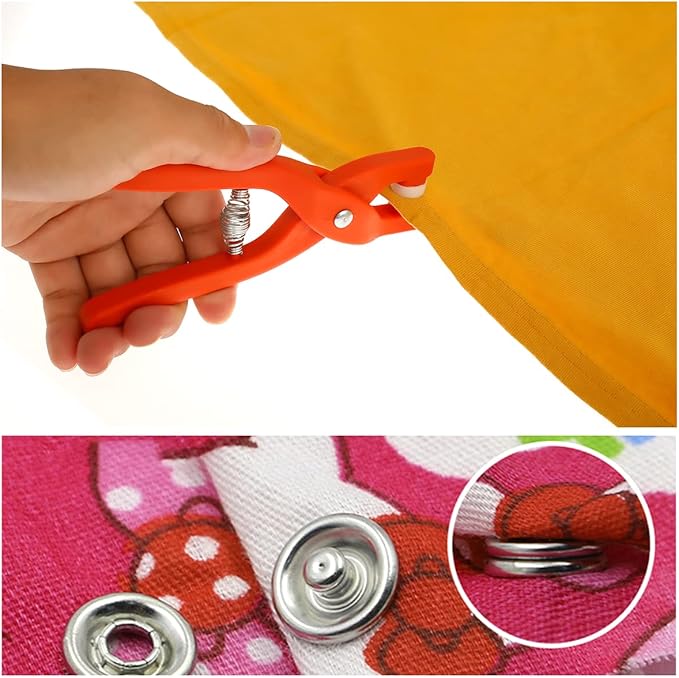 Snap Button Plier With Tool Kit With 100 Buttons