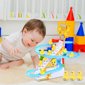 Duck Climbing Track Set Musical Toy with Lights & Sound