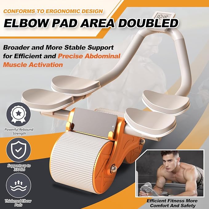 Automatic Rebound Abdominal Wheel For Fitness Equipment