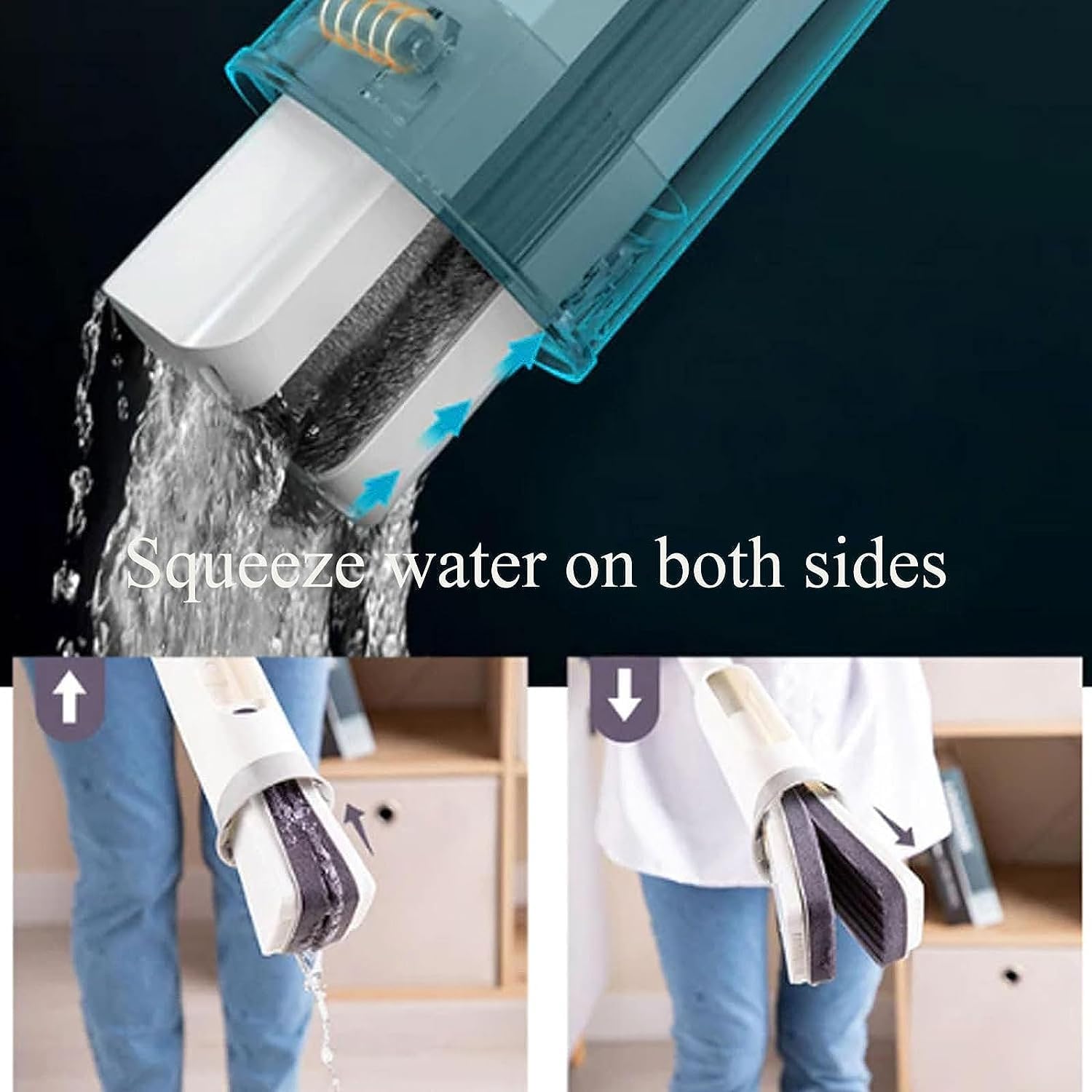 Self Squeezing Sponge Butterfly Mop
