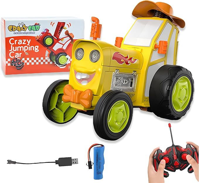 Crazy Jumping Rechargable Remote Control Car