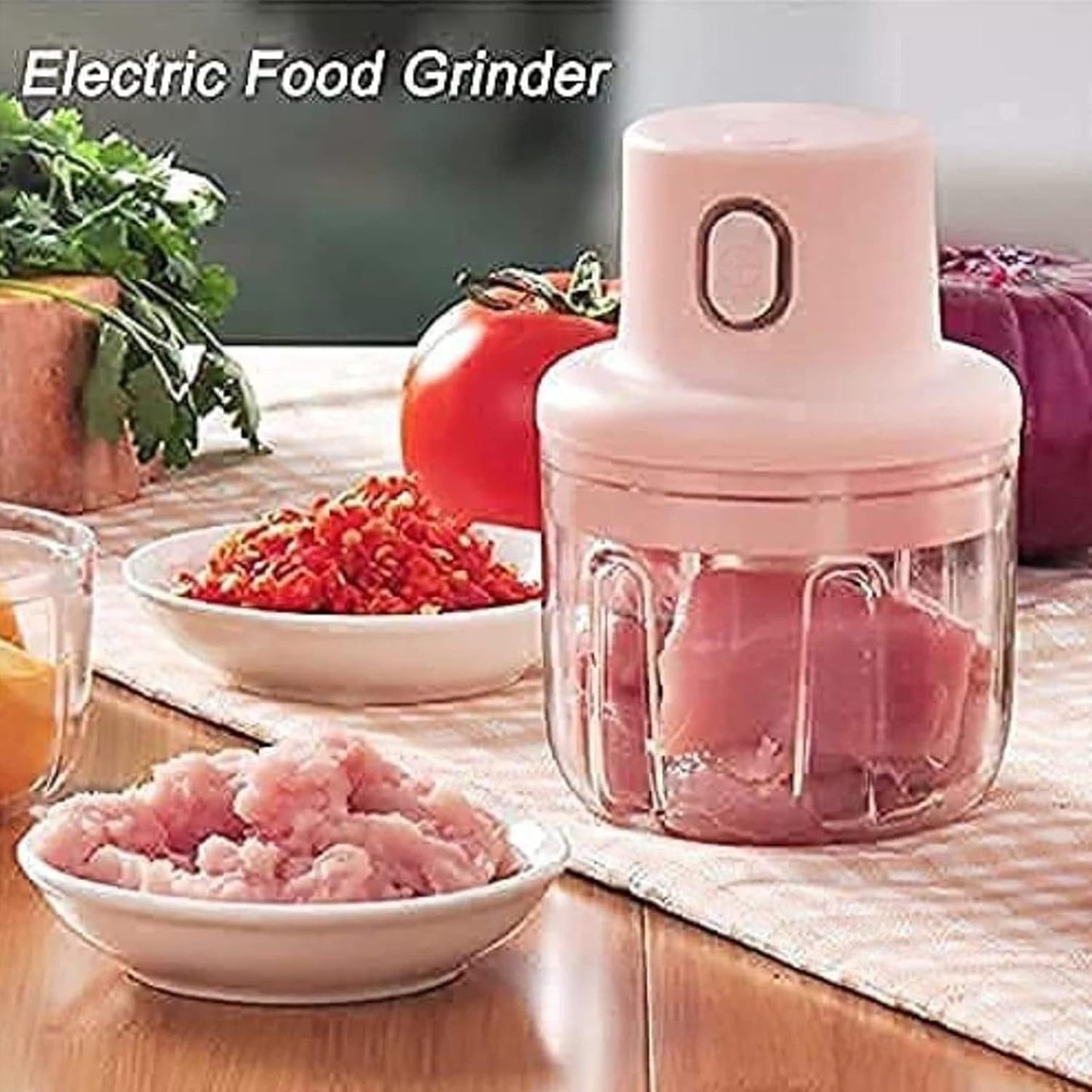 Mini Electric Garlic Food Chopper