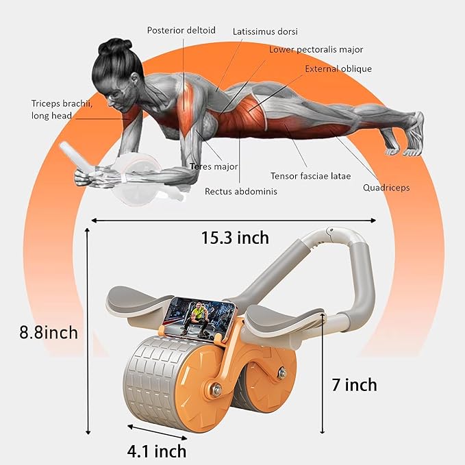 Automatic Rebound Abdominal Wheel For Fitness Equipment