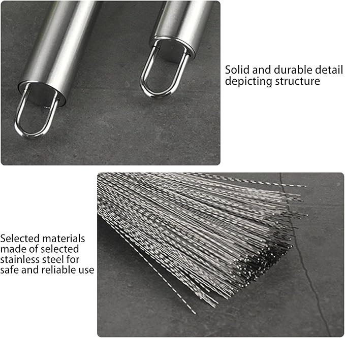 Stainless Steel Cleaning Pan Brush