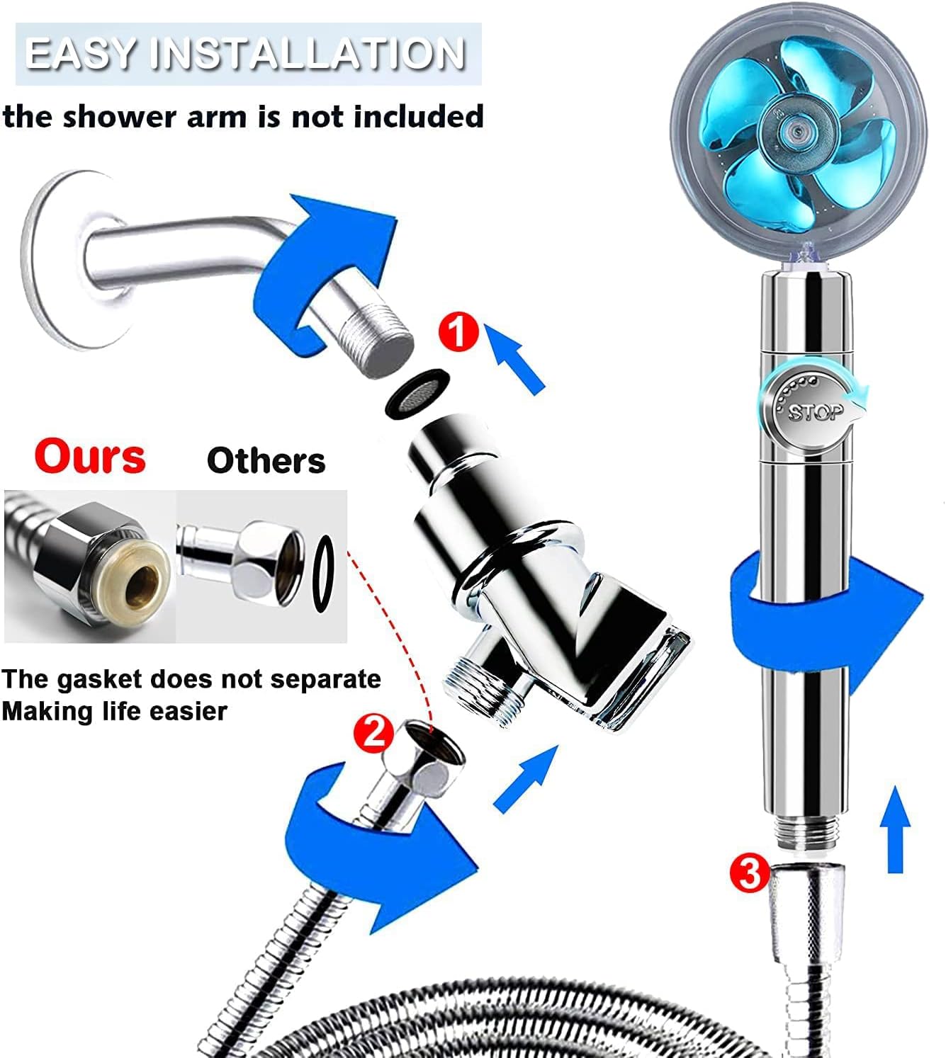 Turbo Charged Water Saving Shower