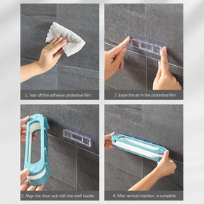 3 in 1 Portable Wall Mounted Shoe  Rack Holder