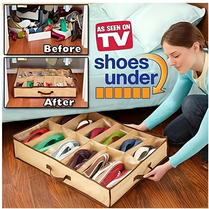 12 Compartment Shoe Organizer