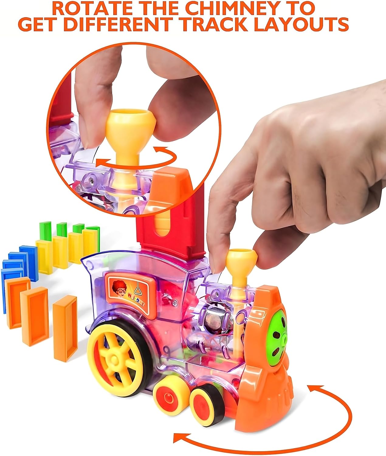 Domino Train With Light And Sound 60 pcs