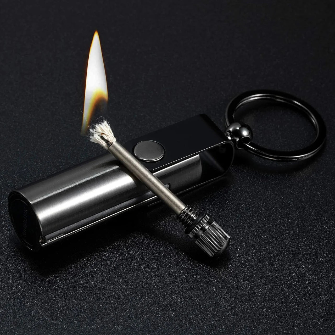 Waterproof Flint Fire Keychain Lighter