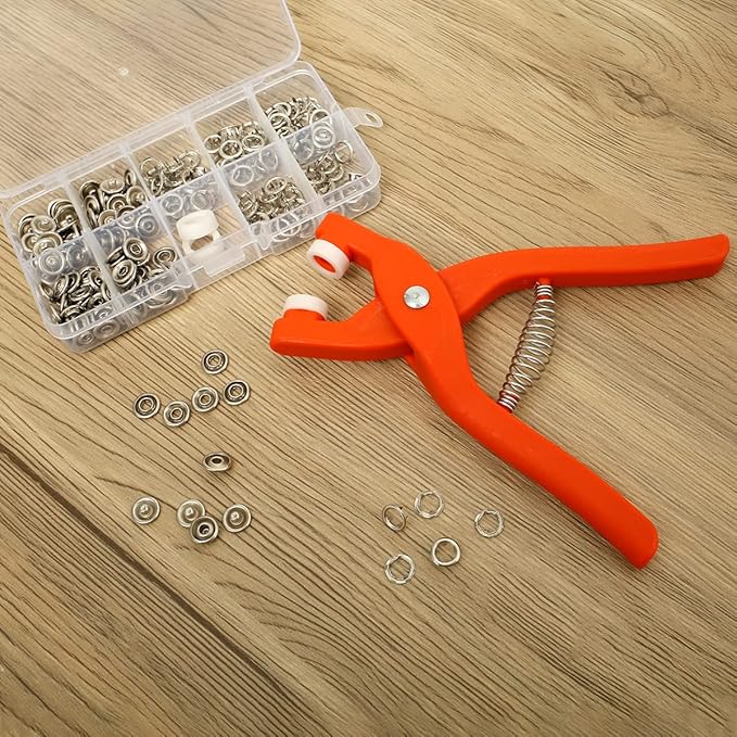 Snap Button Plier With Tool Kit With 100 Buttons