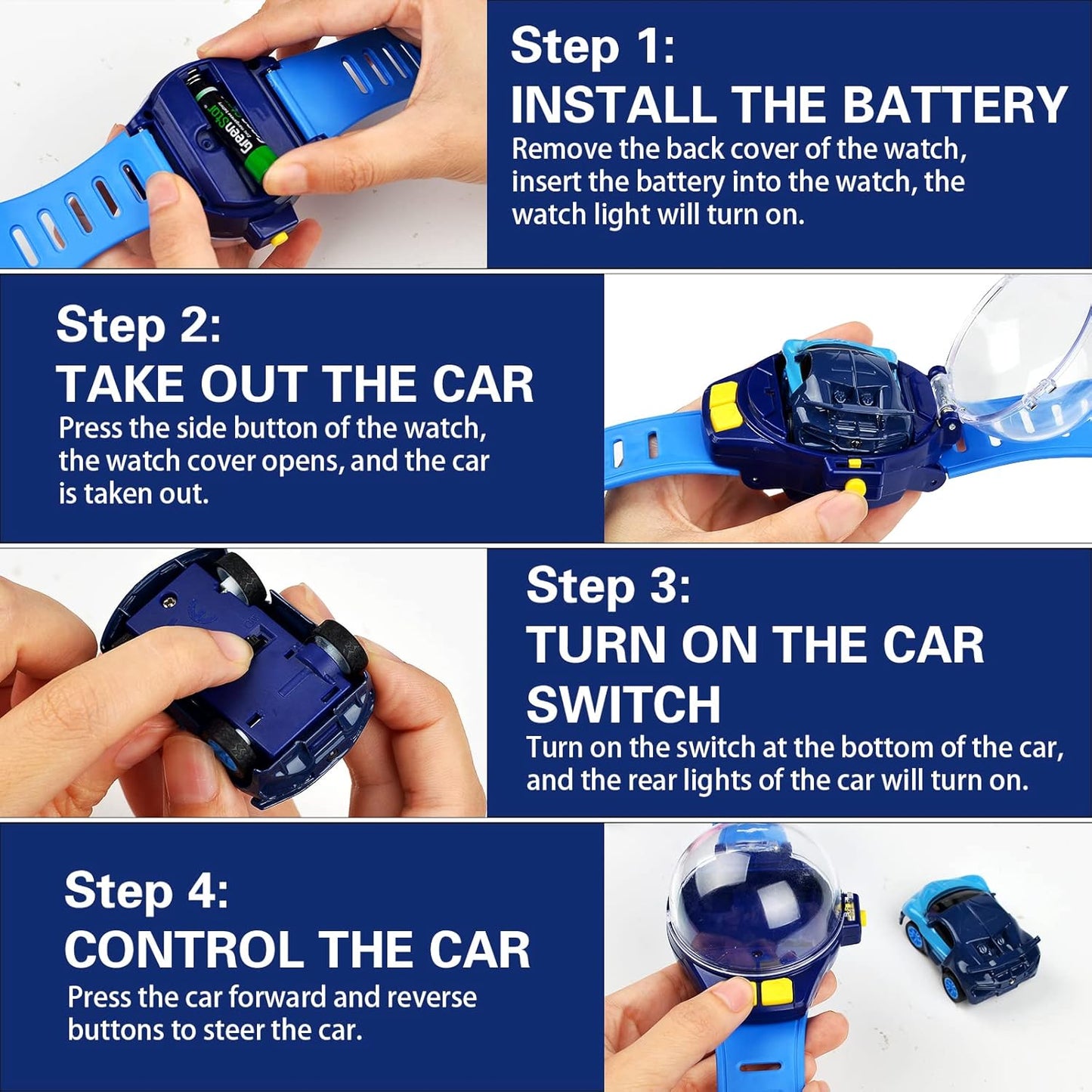 Mini Watch Remote Control Car For Kids