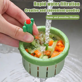Self-Cleaning Kitchen Cactus Sink Strainer (2pcs)