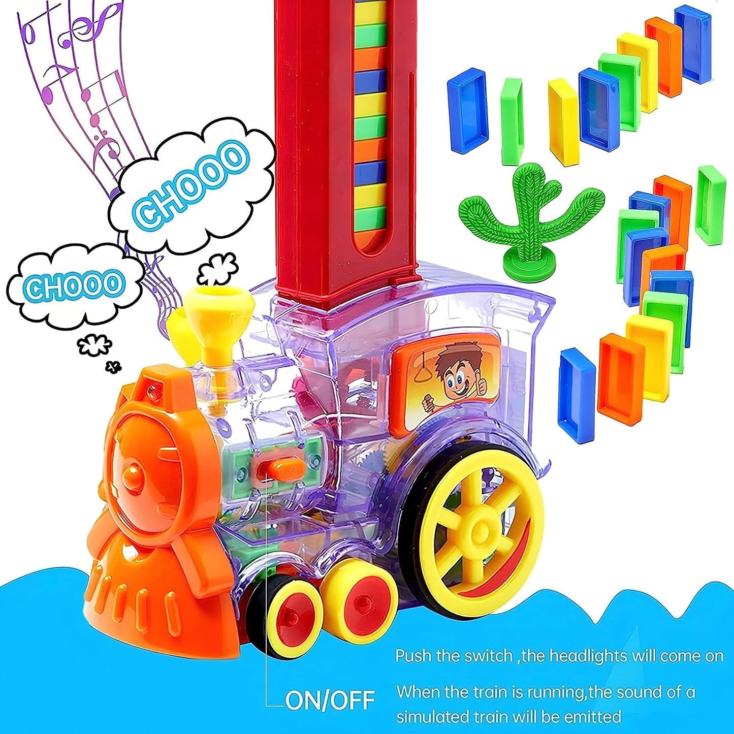 Domino Train With Light And Sound 60 pcs