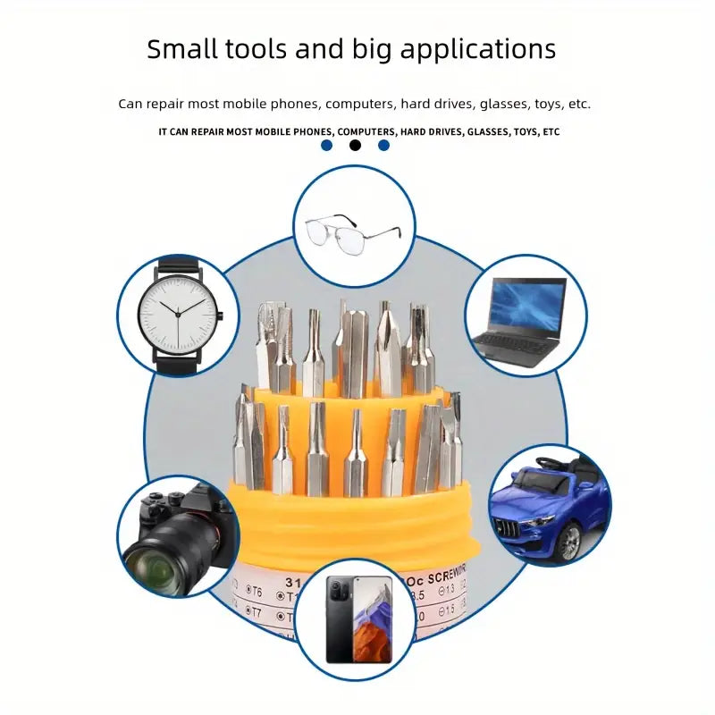 31 in 1 Magnetic Screwdriver Tool Set