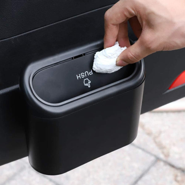 Portable Car Trash Can with Lid