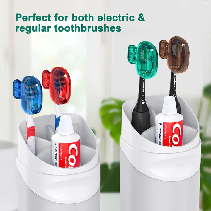 Portable Toothbrush Protector Covering Clips