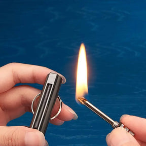 Waterproof Flint Fire Keychain Lighter