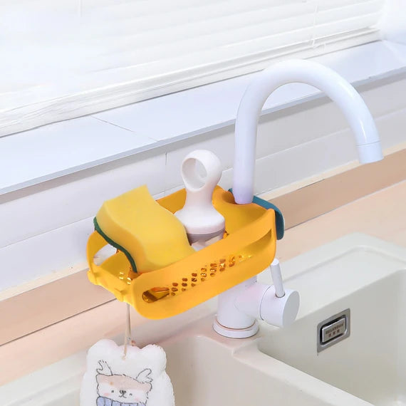 Multipurpose Faucet Sink Mounted Storage Basket