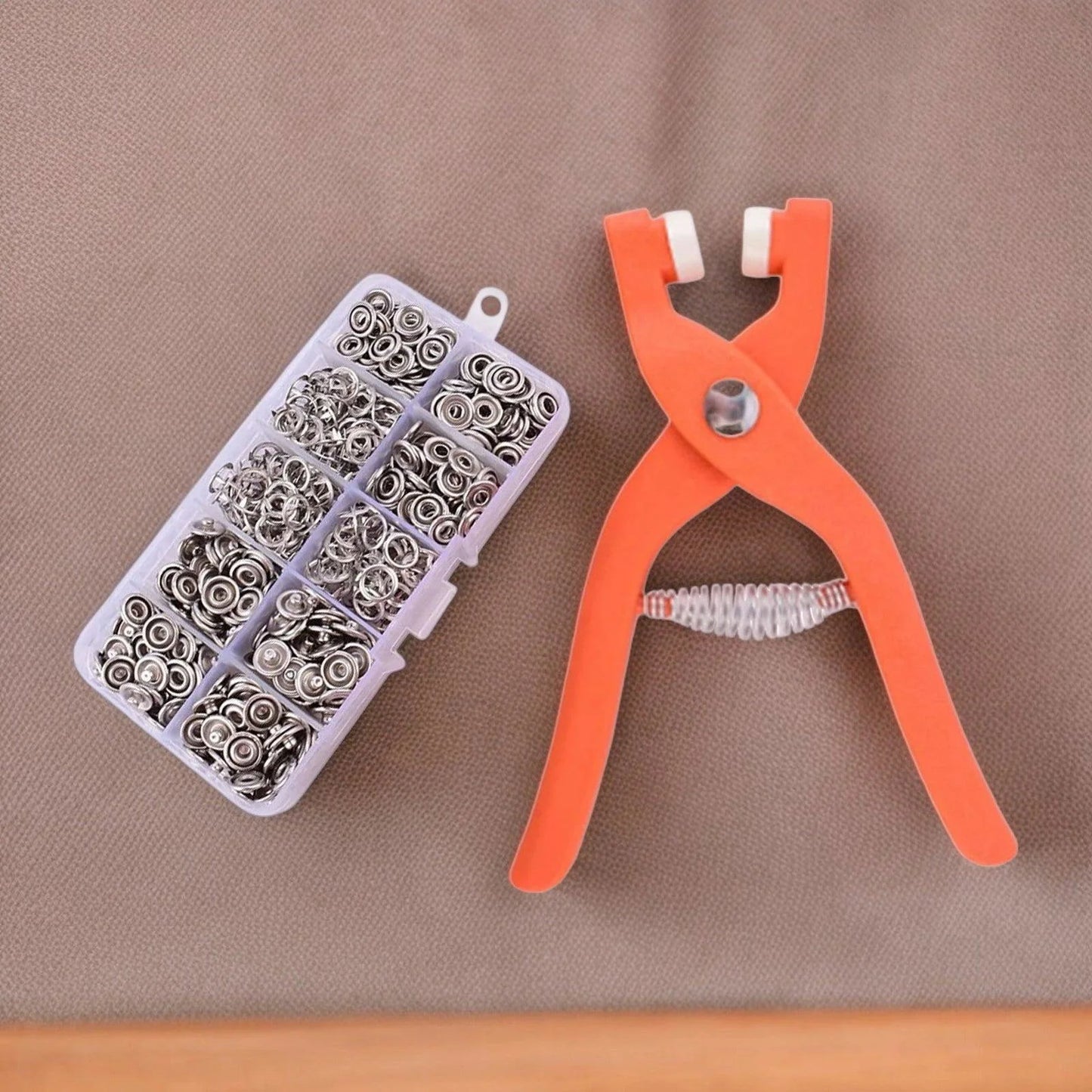 Snap Button Plier With Tool Kit With 100 Buttons