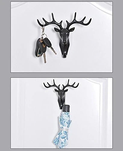 Vintage Deer Head Antlers Wall Hook