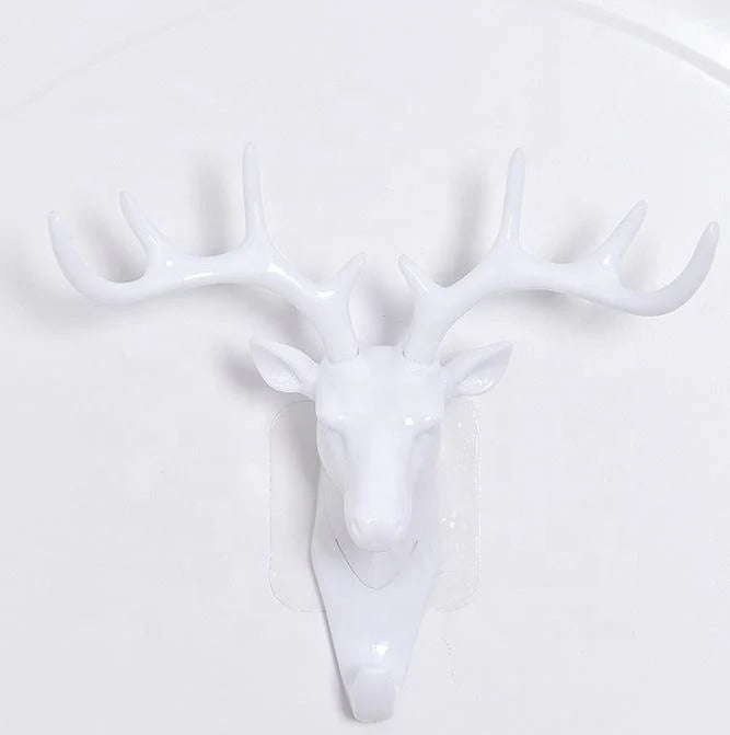 Vintage Deer Head Antlers Wall Hook