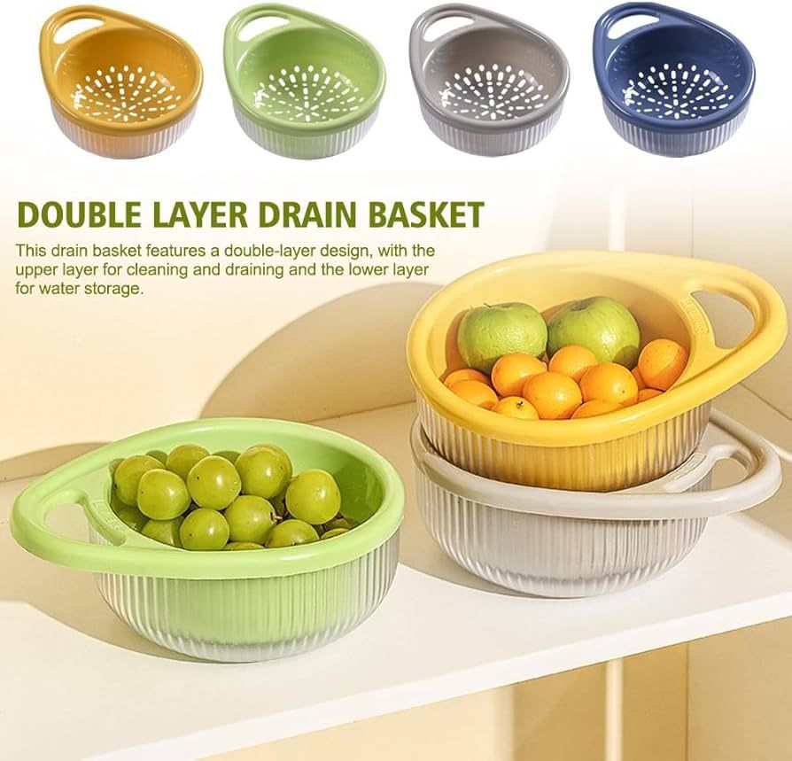 Drainage Vegetable and Fruits Washing Basket