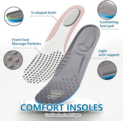 Sports Elastic Memory Silicone Gel Insoles