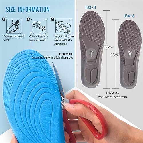 Sports Elastic Memory Silicone Gel Insoles