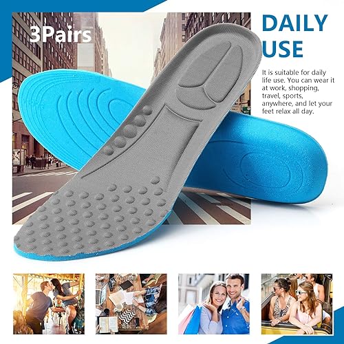 Sports Elastic Memory Silicone Gel Insoles