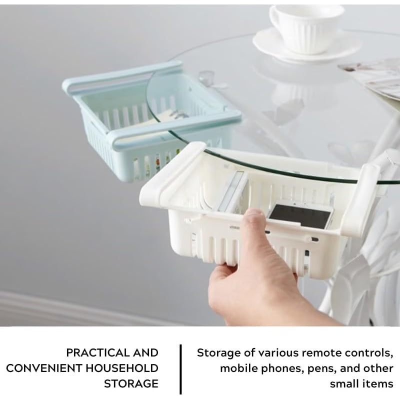 Adjustable Fridge Storage Basket (2 Pack)