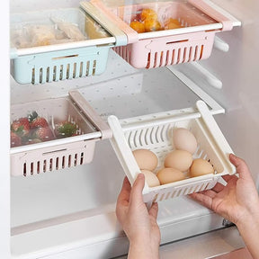 Adjustable Fridge Storage Basket (2 Pack)
