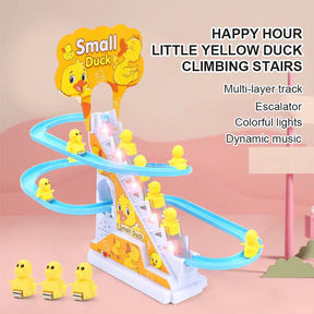 Duck Climbing Track Set Musical Toy with Lights & Sound