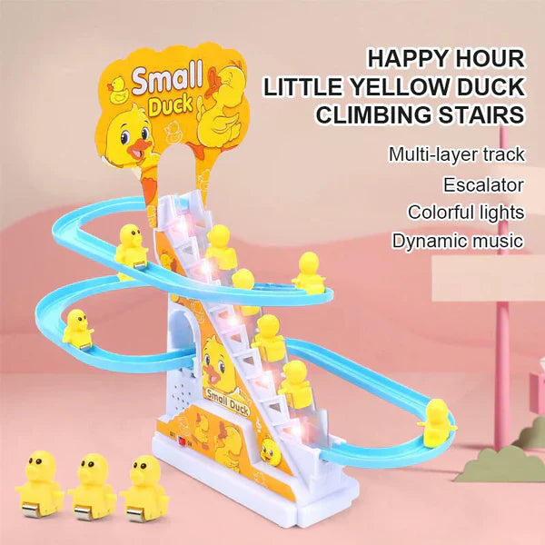 Duck Climbing Track Set Musical Toy with Lights & Sound