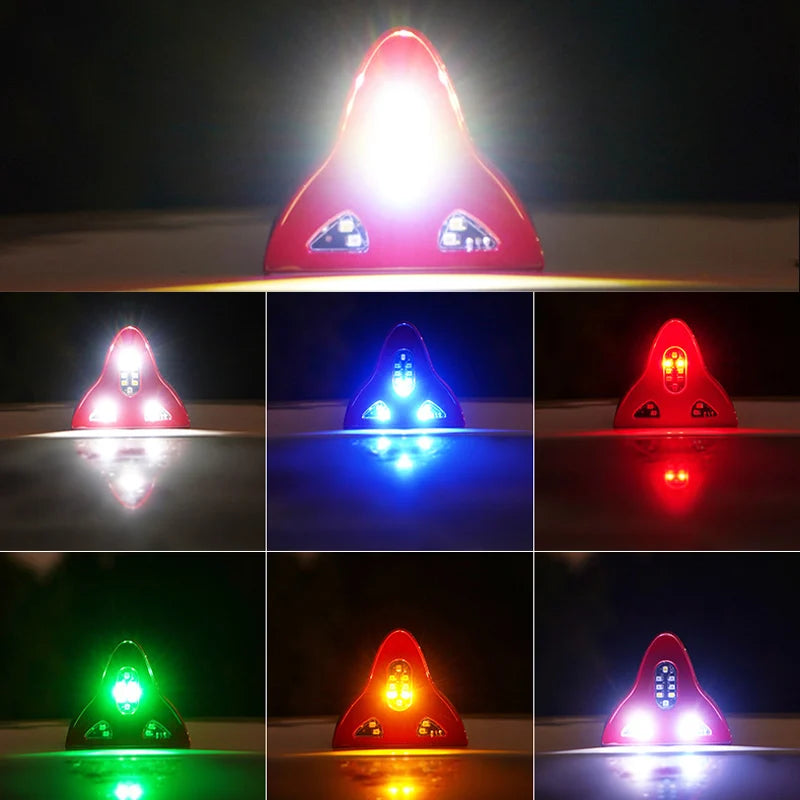 Car Solar Shark Fin Warning Light Antenna