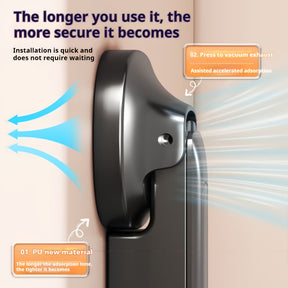 Wall Mounted Suction Cup Foldable Clothes Drying Rack