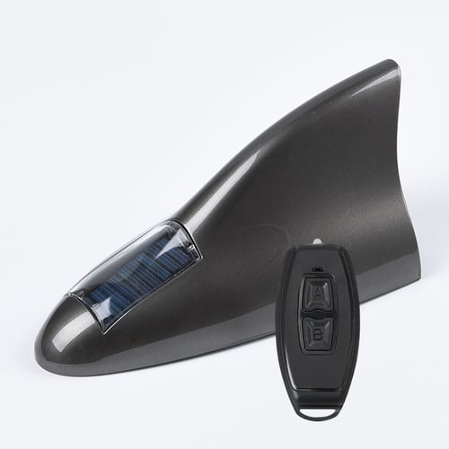 Car Solar Shark Fin Warning Light Antenna