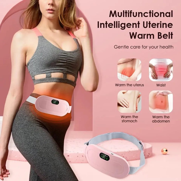 Electric Period Cramp Massager Vibrator Heating Belt