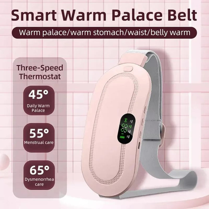 Electric Period Cramp Massager Vibrator Heating Belt