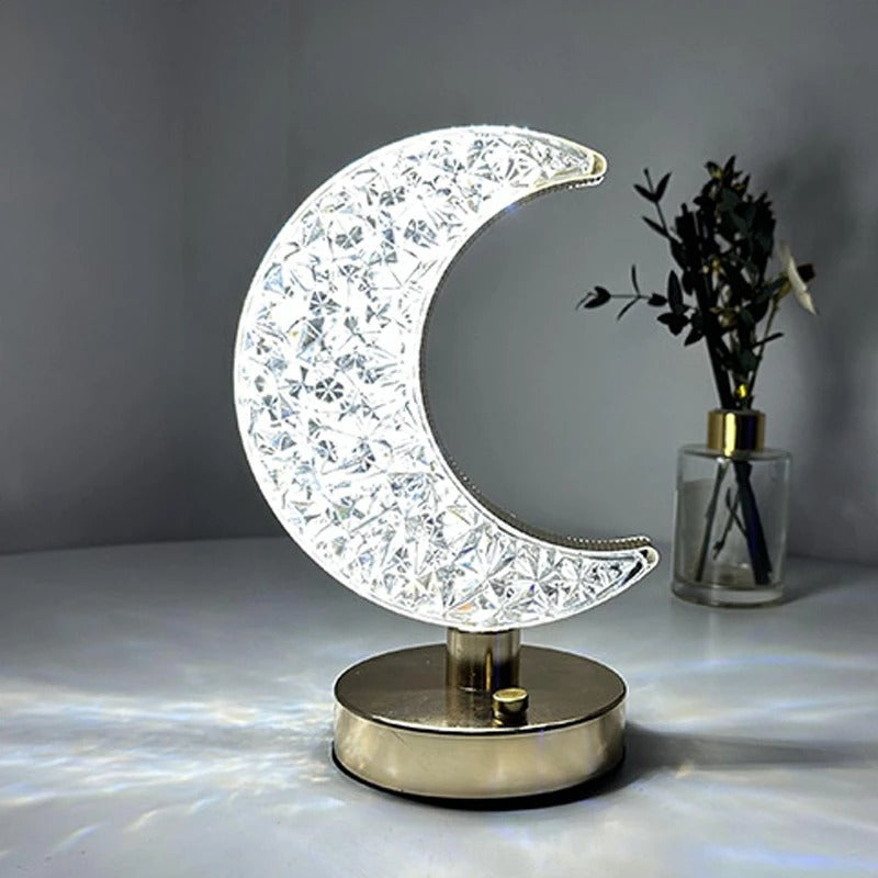 Acrylic Moon Table Lamp