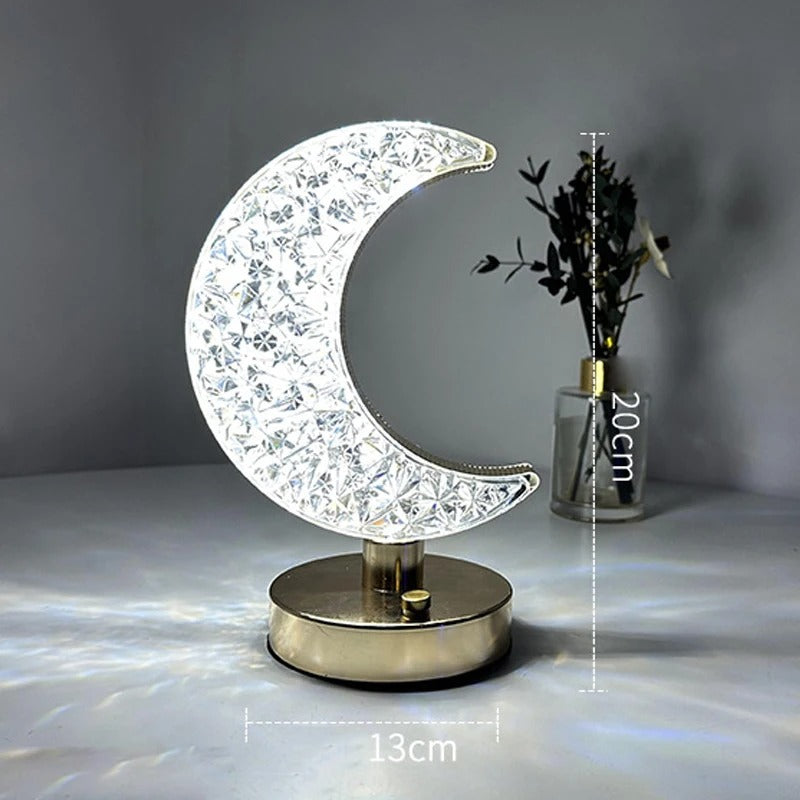 Acrylic Moon Table Lamp