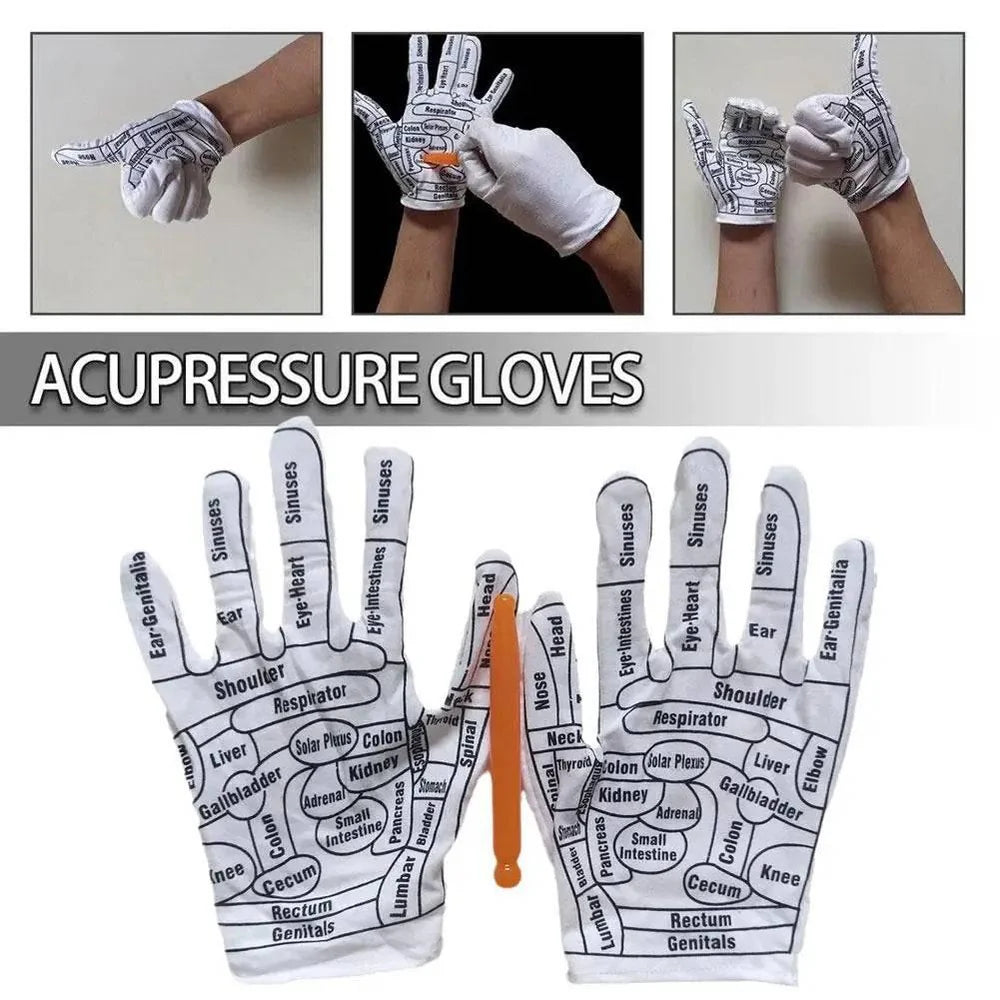 Hand Gloves Reflexology Tool