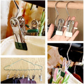 Multipurpose Hooks hanger with Clips (Pack Of 5)