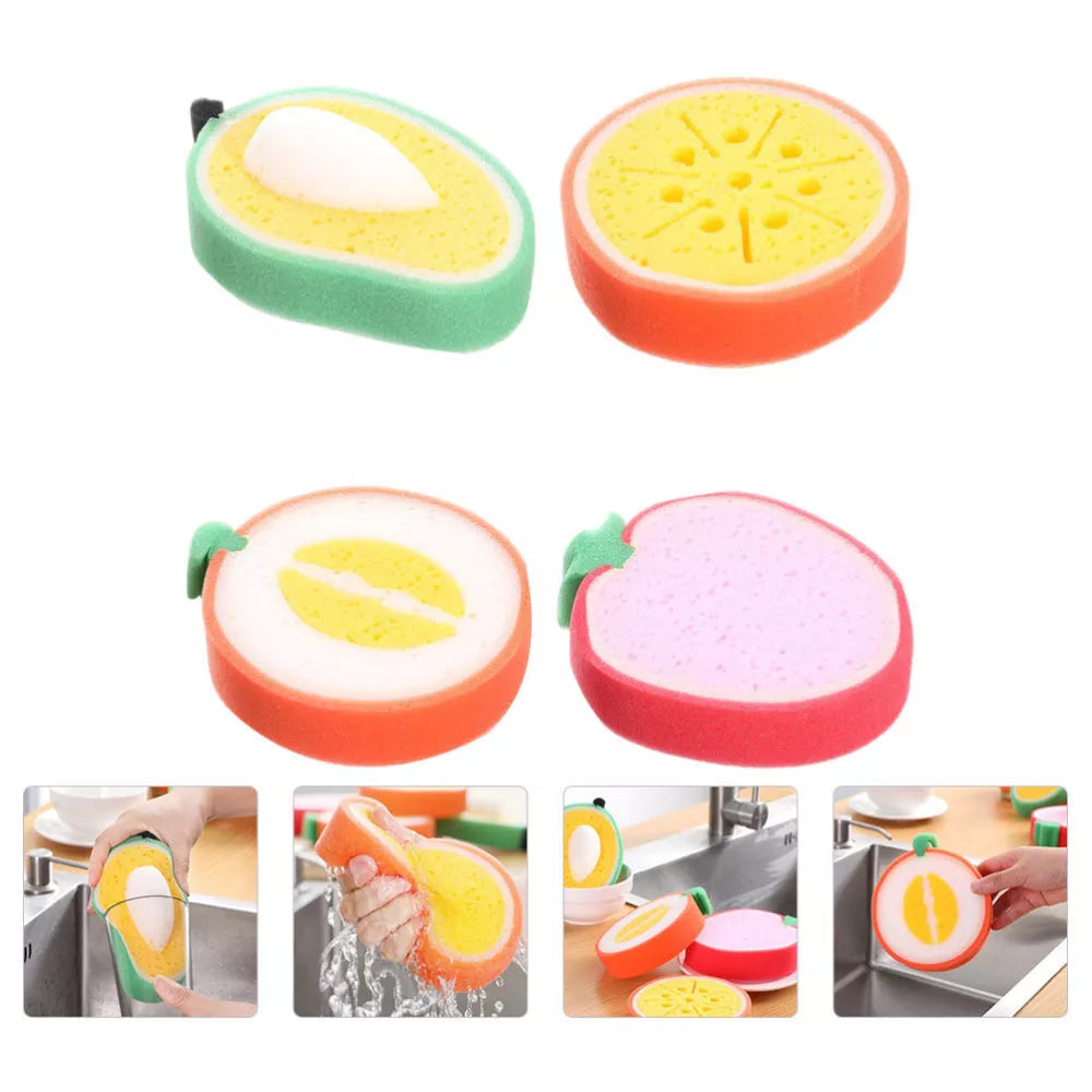 Multipurpose Fruit Shape Soft and Gentle Cleaning Sponge