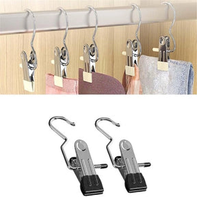 Multipurpose Hooks hanger with Clips (Pack Of 5)
