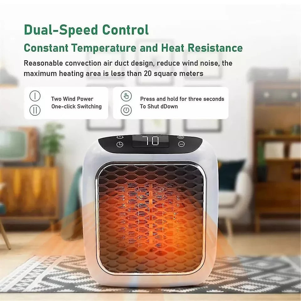 Portable Electric Heater With Timer